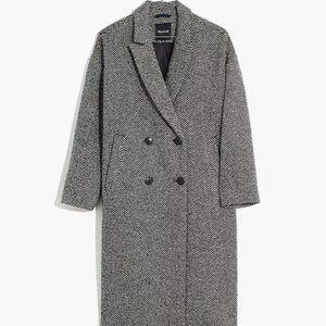 Madewell Herringbone Woodhull Coat